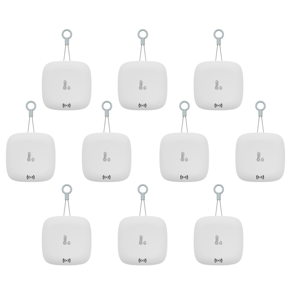 Weatherproof Temperature and Humidity Sensor 10-Pack, Hub Required For Cheap