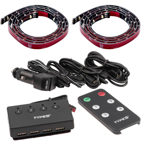 TYPE S 72  LED Interior Lighting Kit with Remote Control Online Hot Sale - Image 5