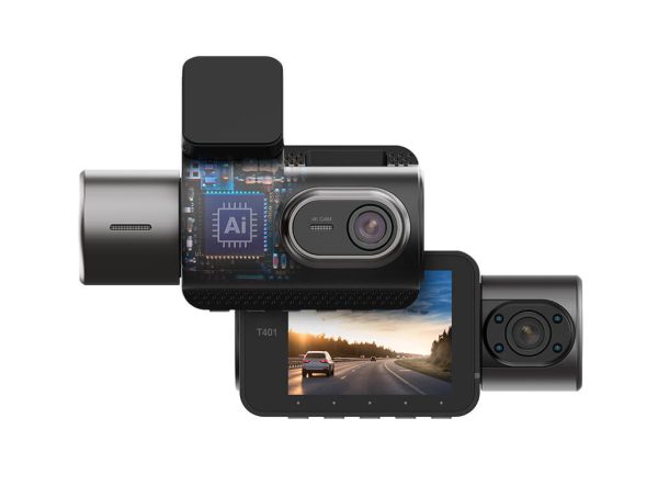 T401 4K Dual View Dash Cam with AI-Powered Driver Assistance Hot on Sale